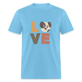 Dogs are love T-Shirt - aquatic blue