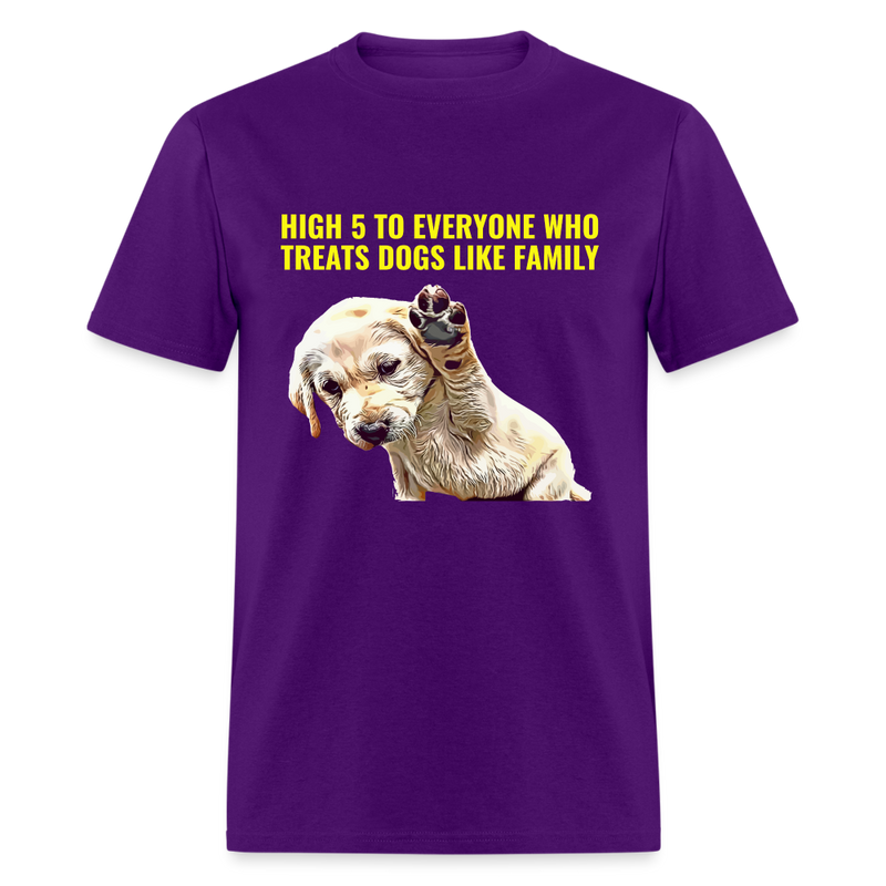 Dogs are family T-Shirt - purple