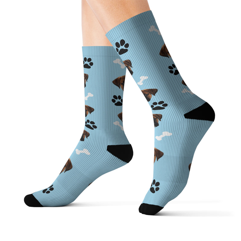 Custom Dog Face Socks